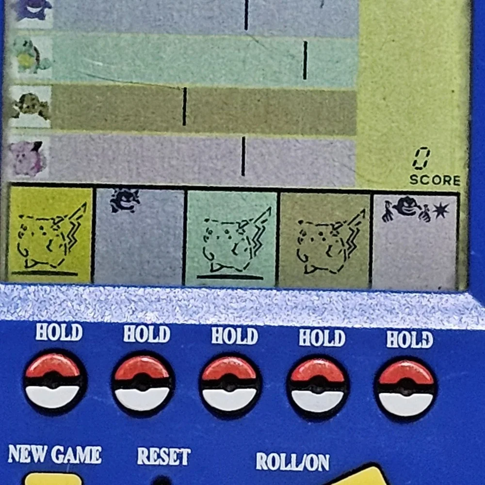 Pokemon Yahtzee 1999 Hasbro Electronic Handheld Video Game - Tested!